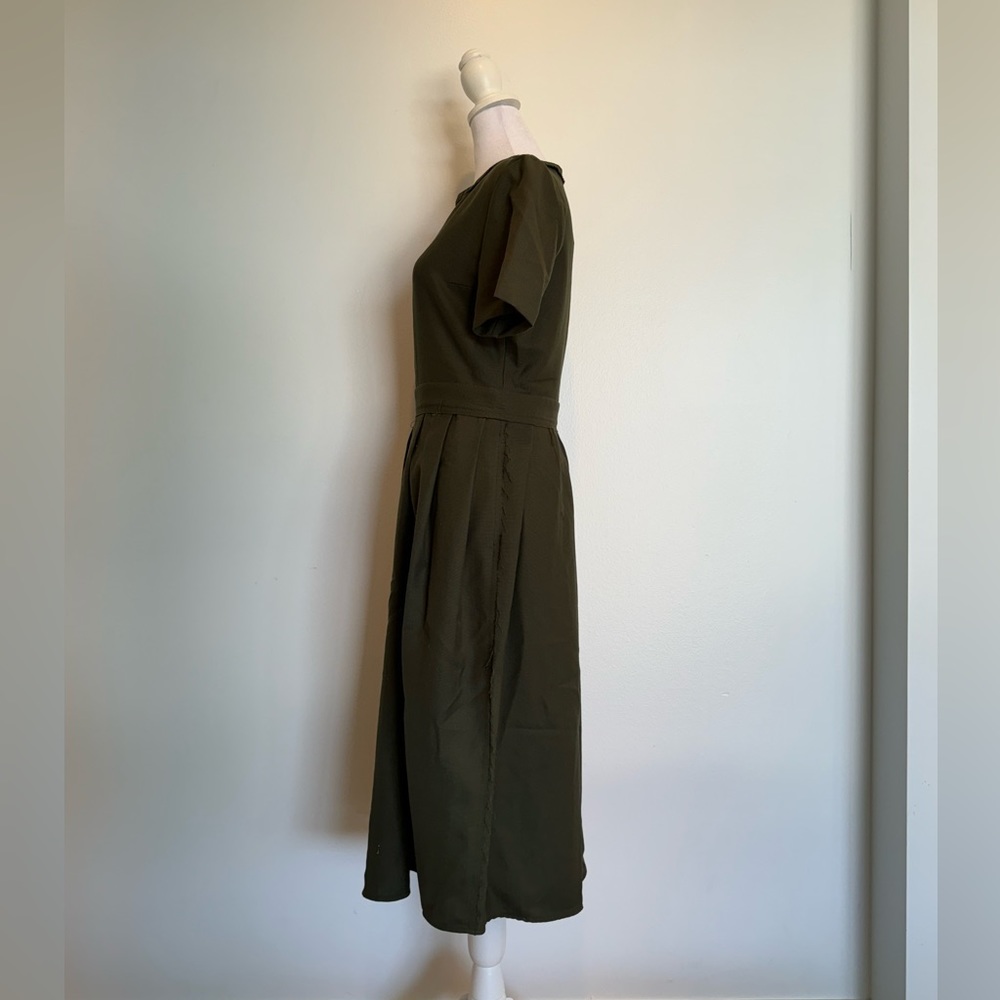 COS Army Green Dress - Size 6 - Picture 4 of 7